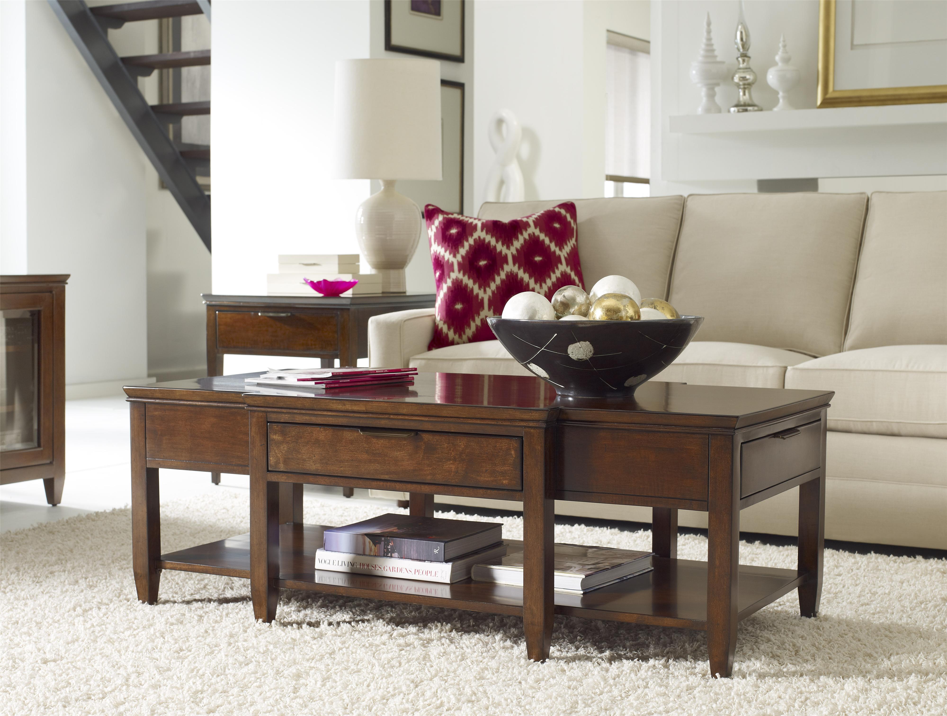 Kincaid Furniture Elise Transitional Elise Cocktail Table with Four